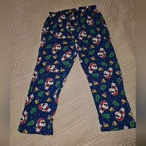 Peanuts Christmas 🎄 pajama pants - Snoopy as Joe Cool sz Large